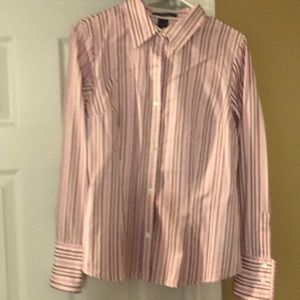 Liz Claiborne Button Down Dress Shirt Sz 8